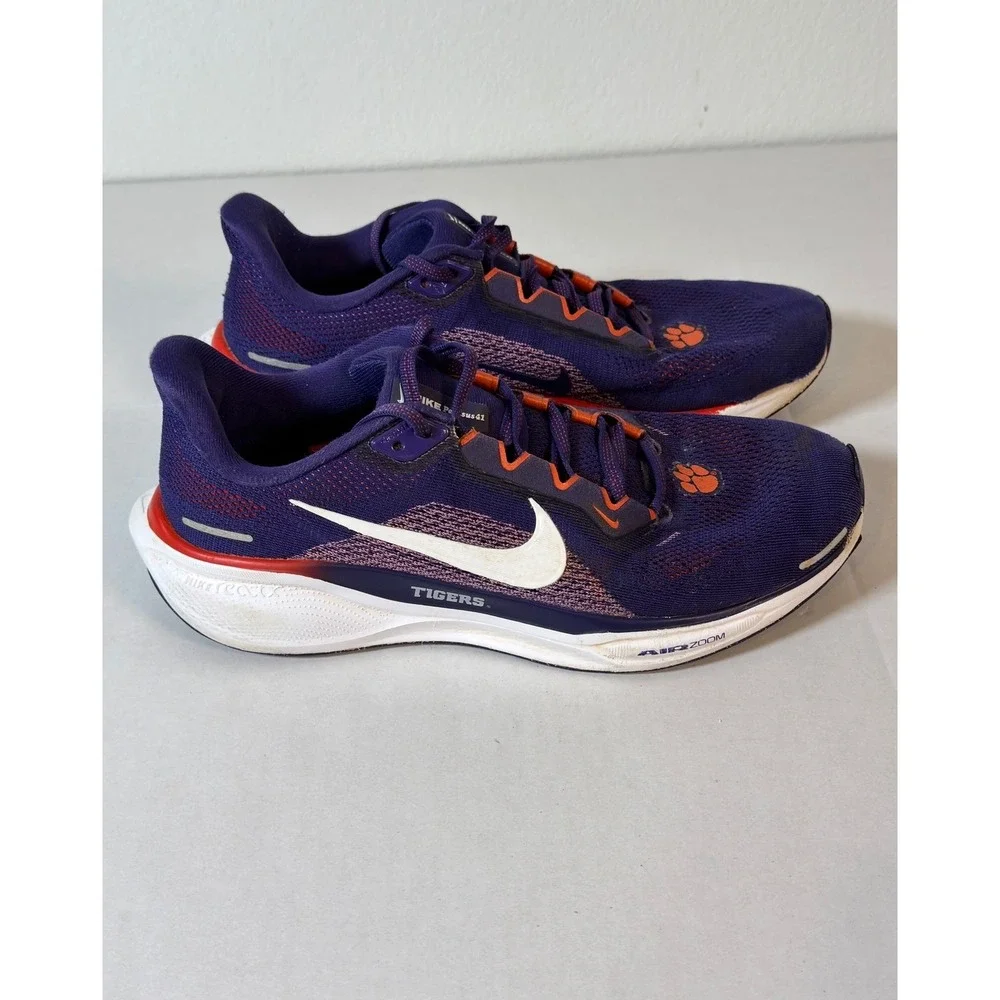 Nike Air‎ Zoom Structure 24 Clemson Tigers Running Shoes Mens Purple Orange